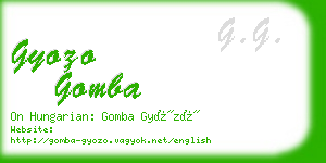 gyozo gomba business card